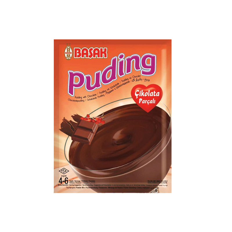 Basak Pudding au chocolat avec morceaux de chocolat 105 g