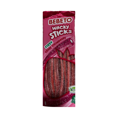 Bebeto Wacky Sticks goût fraise 180 g