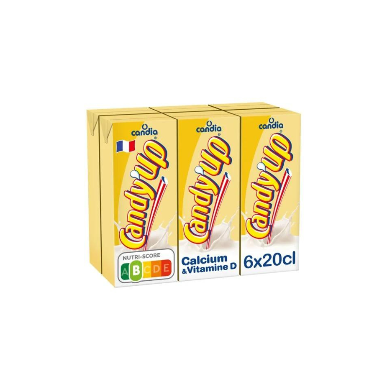 Candia Candy'Up Boisson lactée vanille 6x20 cl