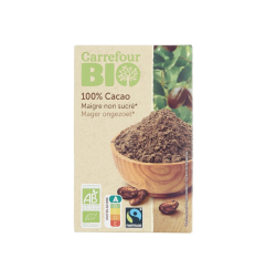 Carrefour Cacao 100% Bio 250 g