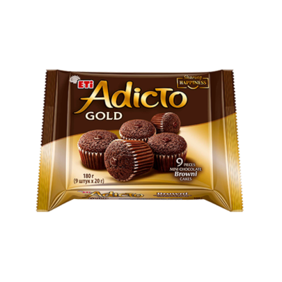 Eti Adicto Gold Brownies (x9) 180 g