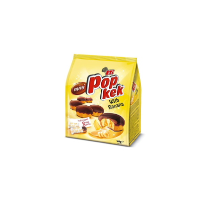 Eti Mini Pop Kek Gâteaux moelleux à la banane (x8) 144 g