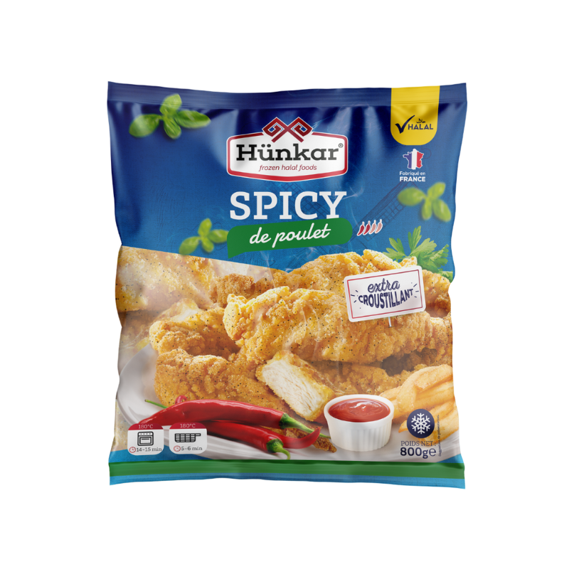 Hünkar Spicy de poulet crousty 800 g