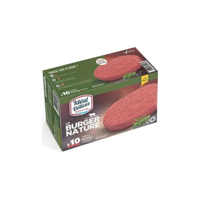 Idéal Délices Burgers nature (x10) 800 g