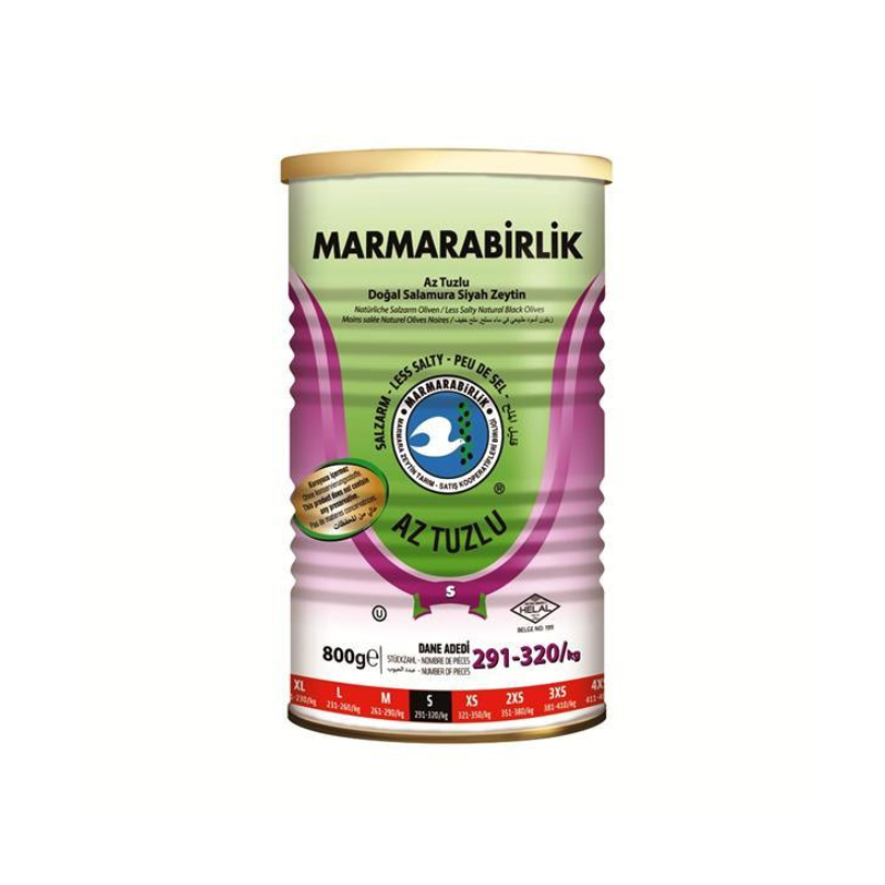 Marmarabirlik Olives noires entières  Az Tuzlu 800 g