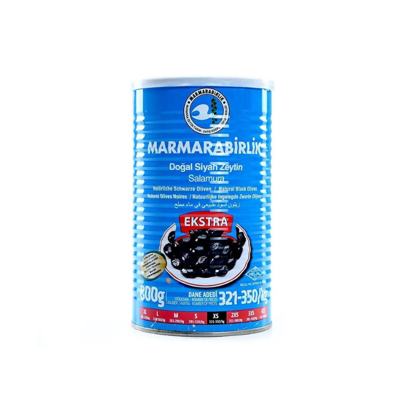 Marmarabirlik Olives noires entières XS 800 g