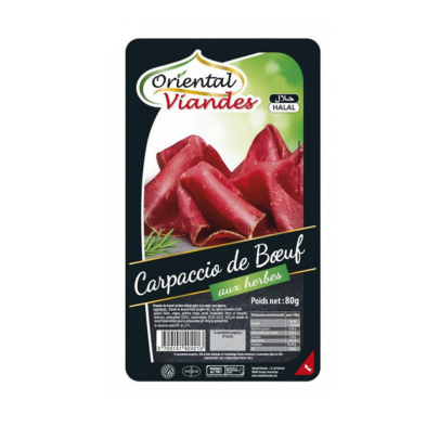 Oriental Viandes Carpaccio de bœuf séché 80 g