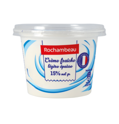 Rochambeau Crème fraîche légère épaisse 15 % MG 490 g