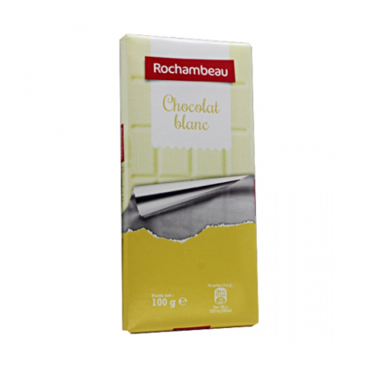 Rochambeau Tablette de Chocolat Blanc 100 g