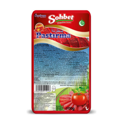 Sohbet Pastirma de bœuf en tranches 100 g