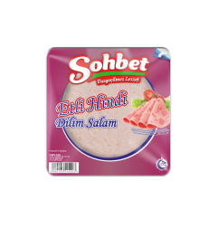 Sohbet Salami de dinde avec morceaux de viande en tranches 200 g