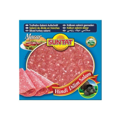 Suntat Salami de dinde avec viande de bœuf en tranches 200 g