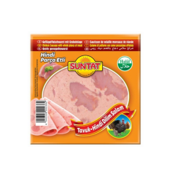 Suntat Saucisse de volaille avec morceaux de viande en tranches 200 g